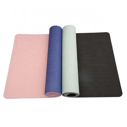 Haiteng Wholesale New Arrival Extra Large Wide Double Color TPE Yoga Mat Exercise Floor Mat Gymnastic Pilates Fitness Mat Factory