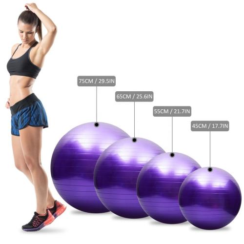 Haiteng Customized Colorful exercise ball 55cm Balance Exercise Ball Anti Burst Gym Ball Workout Massage Back Muscle Relax Gymnastic with Ball