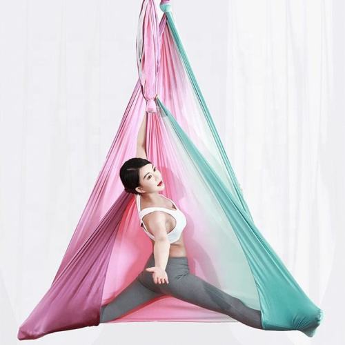 5m Gradient Color Yoga with Swing Anti gravity Flying Extension Straps Yoga in Hammock Yoga Aerial Yoga Swing Certified Aerial Hammock Poses Yoga Swing Ceiling Mount