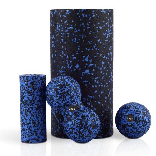 Hollow Column EPP Foam Roller Set Exercise Back Roller Foam for Legs and Shoulder Physical Therapy Calf Foam Roller Set for Back Pain Soft Full Body Roller with Peanut Rolling Ball for Muscle Deep Tissue Massage