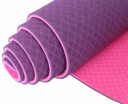 1/4 Thick TPE Yoga Mat Double-Sided,72&quot;x24&quot; Eco-friendly Non-Slip Exercise &amp; Fitness Mat for Men&amp;Women with Carrying Strap