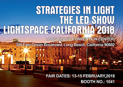 2018 USA Strategies In Light,The LED Show Invitation