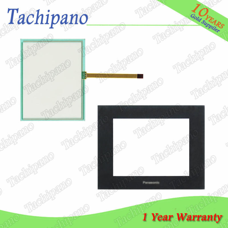Touch screen panel glass for Panasonic Programmable Display GT21 AIGT2232H with Protective film overlay