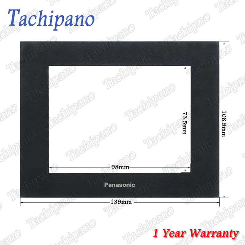 Touch screen panel glass for Panasonic Programmable Display GT21 AIGT2230B with Protective film overlay