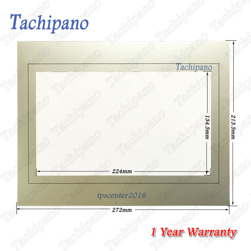 Touch screen panel glass for Fuji Monitouch TS1101i TS1100Li with Protective film overlay