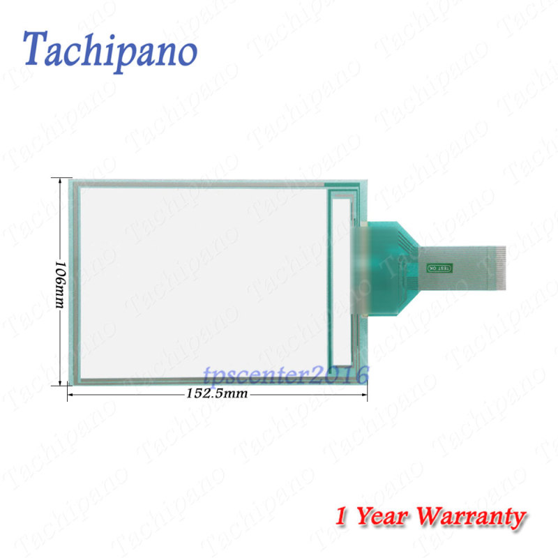 Touch screen panel glass for Fuji V606IM10M-033 V606IM10M033 with Protective film overlay