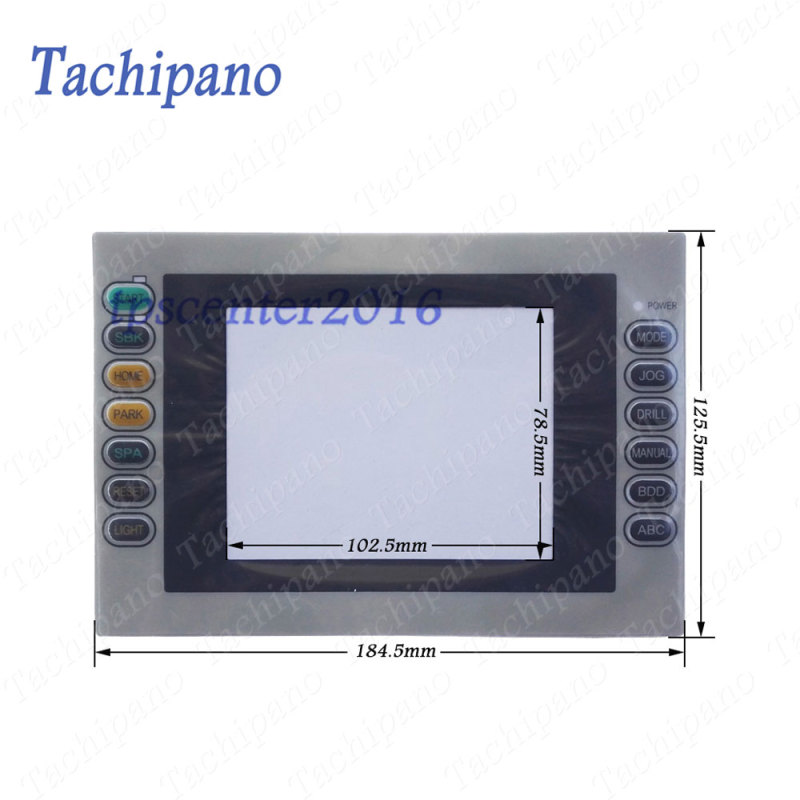 Touch screen panel glass for Patlite GH-505-50K GH-505H-50K with Protective film overlay