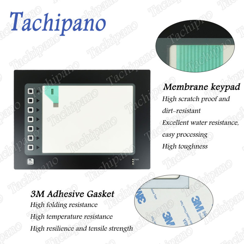 Touch screen panel glass for P/N: SWM0004 R.A Batch NO: S20 131 2068 P/N :MC3283 G310 with Membrane switch keypad keyboard