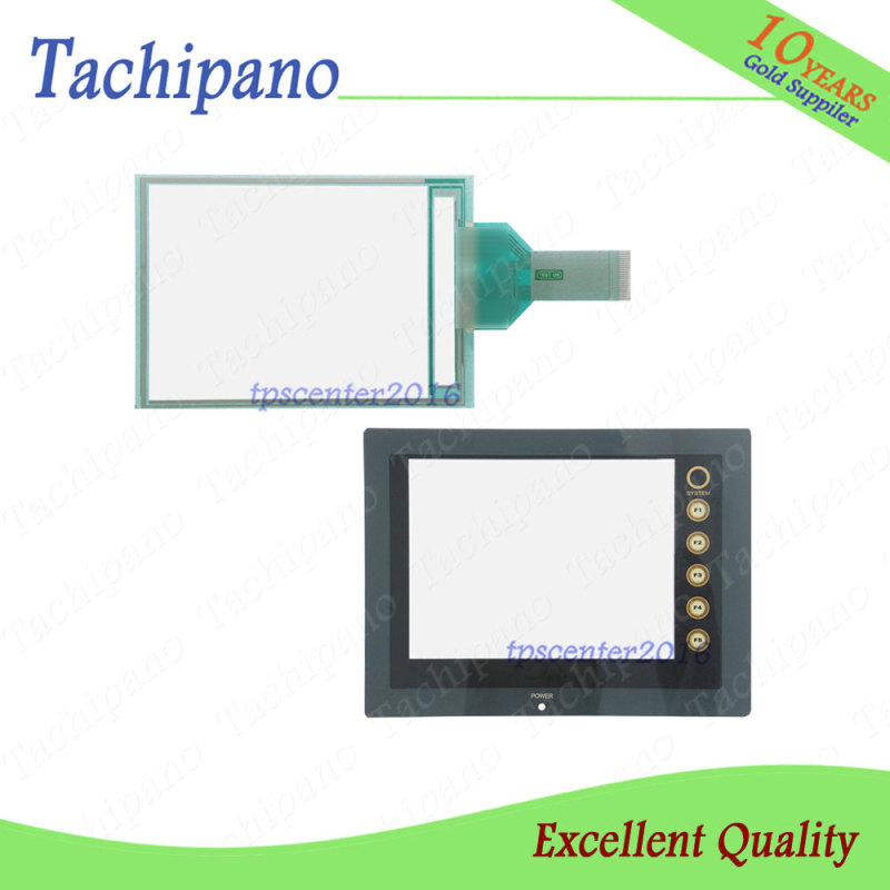 Touch screen panel glass for Fuji V606IM10M-033 V606IM10M033 with Protective film overlay