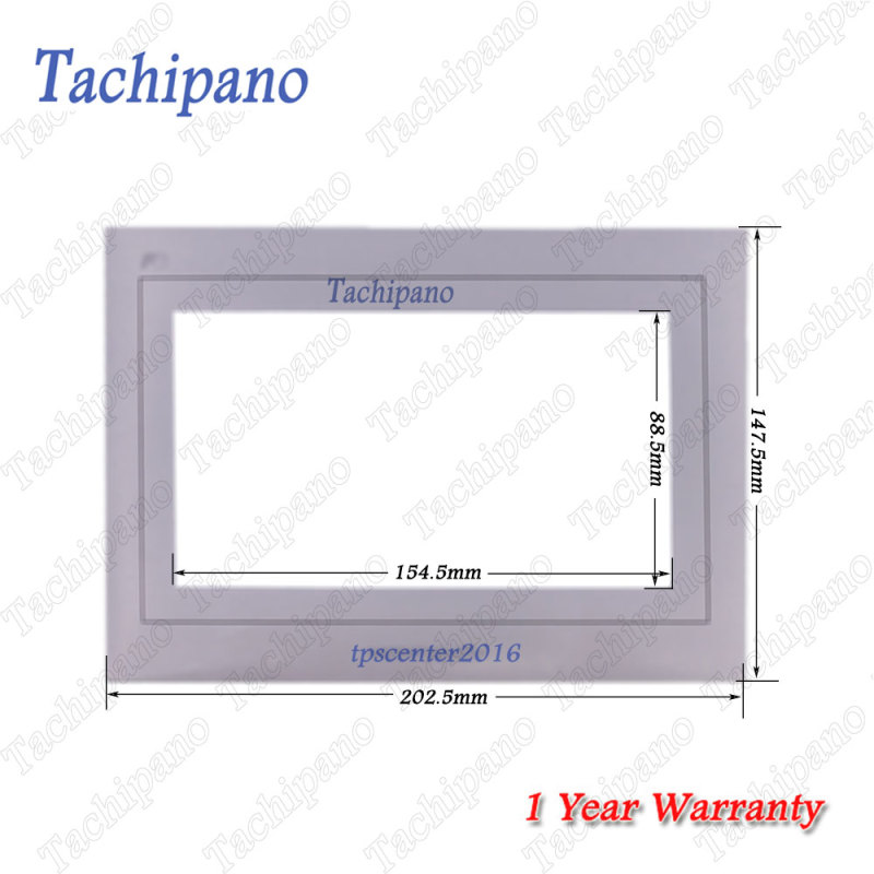 Touch screen panel glass for Fuji Monitouch TS1070 TS1070i  with Protective film overlay