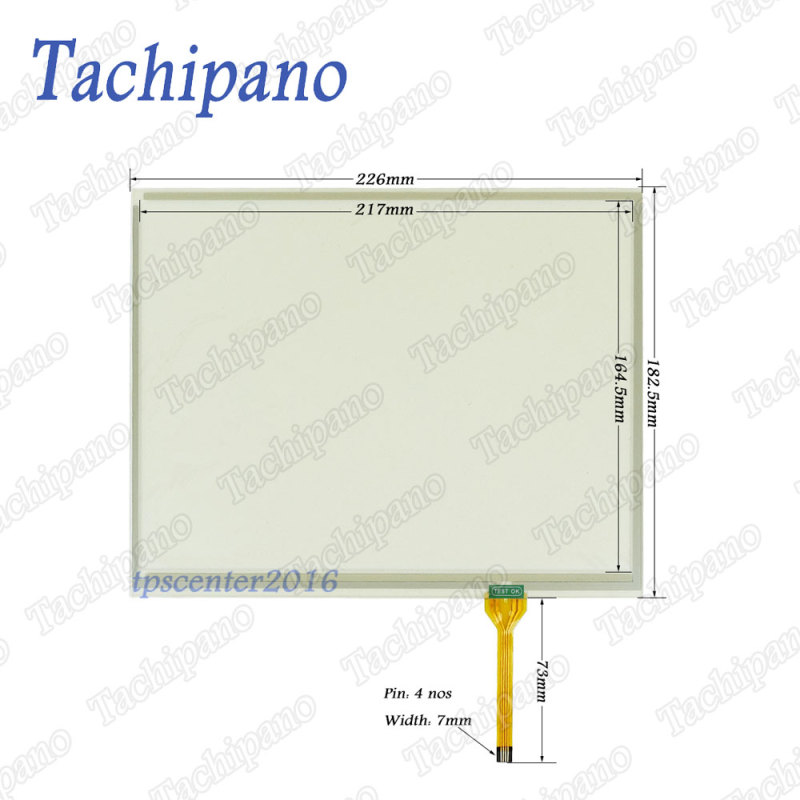 Touch screen panel glass for P/N: SWM0004 R.A Batch NO: S20 131 2068 P/N :MC3283 G310 with Membrane switch keypad keyboard