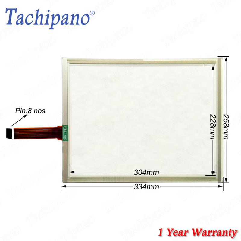 Touch screen panel glass for 3M/Microtouch 95411-04,RES-15.1-PL8