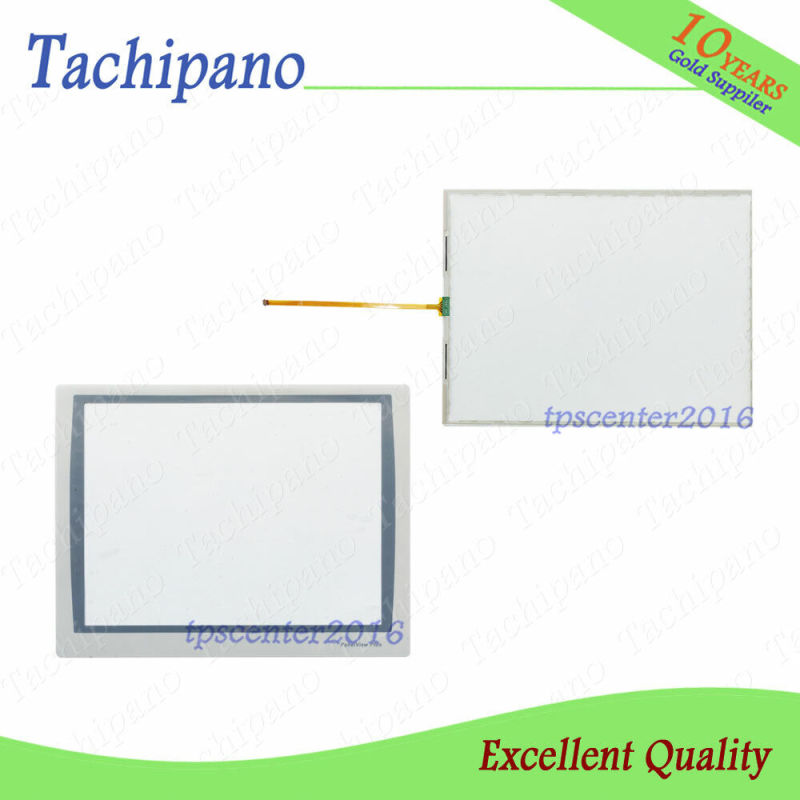 Touch screen panel glass for AB 2711P-T15C22D9P 2711P-T15C22D9P-B with Protective film overlay