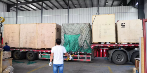 4 Units KTA38-M2 engine in the packing and shipping