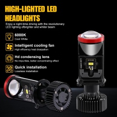 Hot Selling Lens Bulb Products Y8 H4 H7 LED Headlight 40W Carlight 3570 for Car Headlight