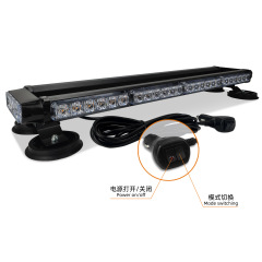Car Long Row Double-Sided Stick Light Strobe Light Roof Warning Light Emergency Flash Strobe Light Magnet Ceiling Warning Light
