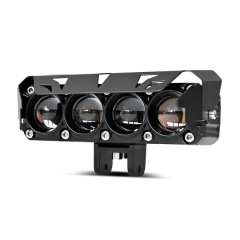High Power Motorcycle Lighting System Yellow and White Dual Color LED Lens 12V LED Spot Lights Headlight Bulb