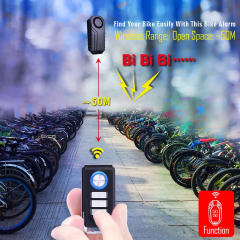 Motor E-Bike Security System Night Eye LED Wireless Theft Waterproof Anti-Theft Remote IP65 Control Bicycle Alarm