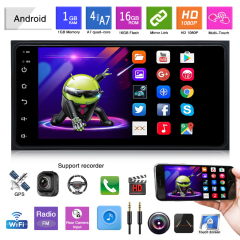 Factory Offer 1+16GB 7inch Android Car Player Android 2 Dinpopular USB Bluetooth WiFi Mirror Link Car Audio Auto GPS Player