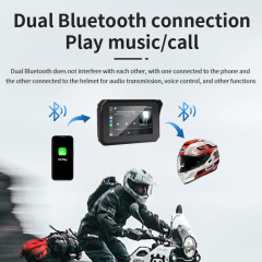 5 Inch Stereo Motorcycle Wireless Carplay Multimedia Video Display GPS Navigation WiFi Bt Waterproof Car Audio