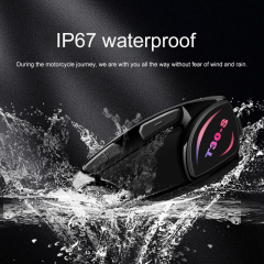 Ghf Wireless Bluetooth Helmet Earphone 5.3 Interphone Helmet Headset for Motorcycle