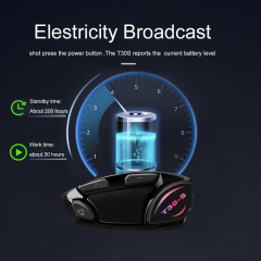 Ghf Wireless Bluetooth Helmet Earphone 5.3 Interphone Helmet Headset for Motorcycle