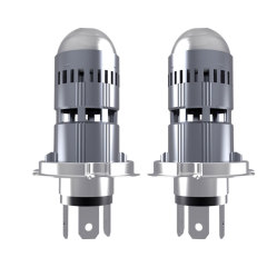 6000K White+3000K Yellow Auto Projector Lens Bulb 35W H4 H17 LED Motorcycle Car Headlight