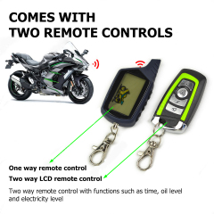 2-Way Motorcycle/Motobike Smart Key Pke Passive Keyless Entry Remote Engine Start Anti-Cutting Alarm