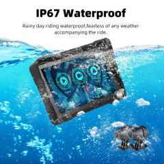 5 Inch IP67 Waterproof Touch Screen Car Stereo Motorcycle Carplay/Android Wireless Multimedia Motorrads Car Audio