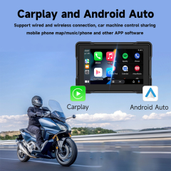5 Inch IP67 Waterproof Touch Screen Car Stereo Motorcycle Carplay/Android Wireless Multimedia Motorrads Car Audio