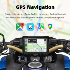 5 Inch IP67 Waterproof Touch Screen Car Stereo Motorcycle Carplay/Android Wireless Multimedia Motorrads Car Audio