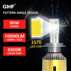 90W low energy consumption, LED car lights illuminate the future, energy-saving and more eye-catching, making the night as bright as day!