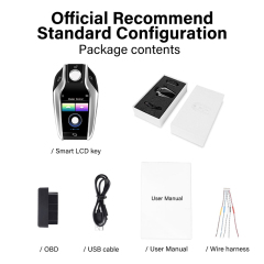 Pke Smart One-Click Start Smart LCD Car Key with Remote or OBD Control Remote Key Engine Start Stop System