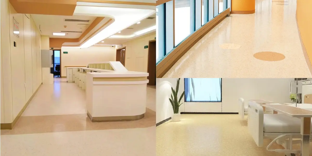 Homogeneous transparent PVC waterproof and non-slip floor Application