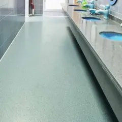 Easy to install homogeneous vinyl flooring