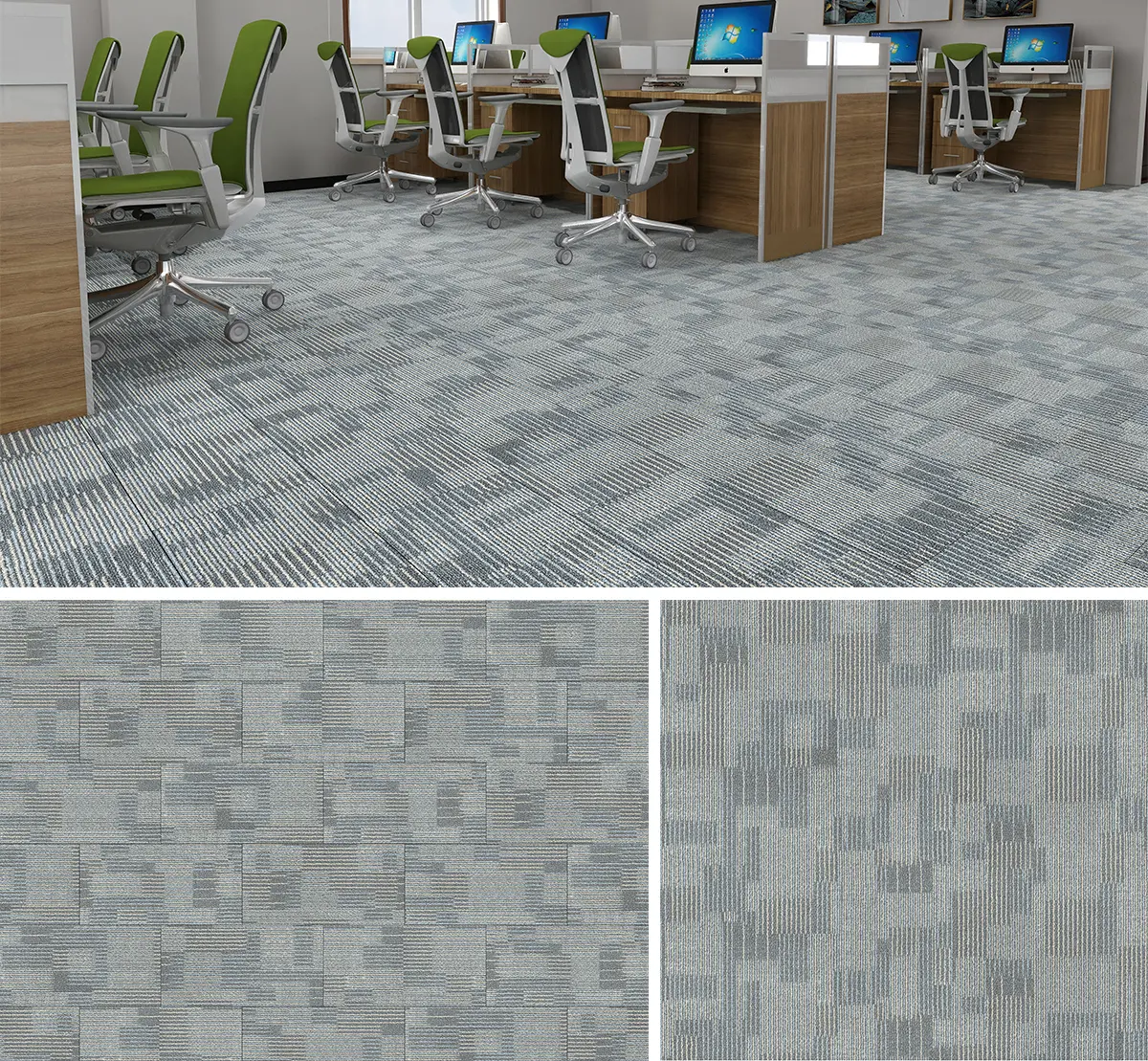 Carpet look LVT floor Application