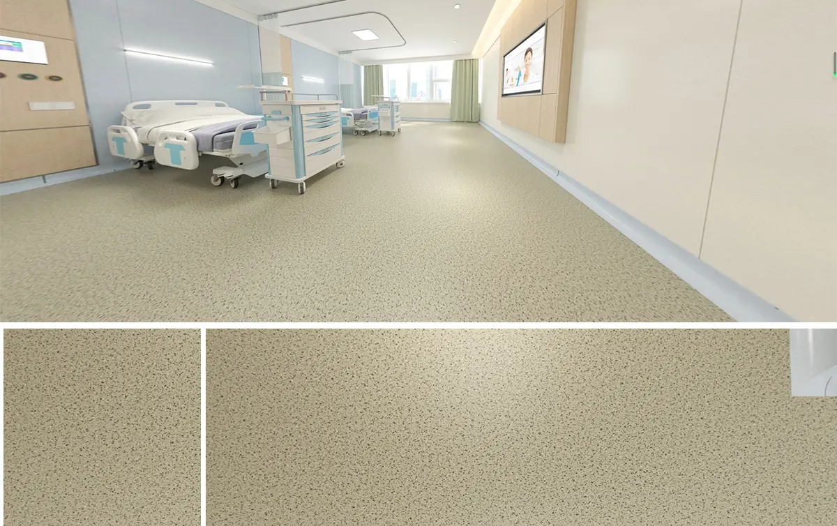 PVC Speckled Pattern Floor Application