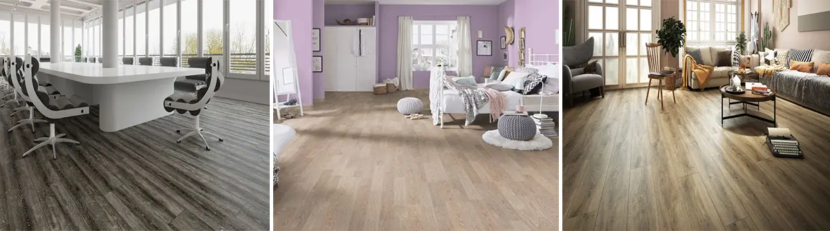 different types of PVC flooring