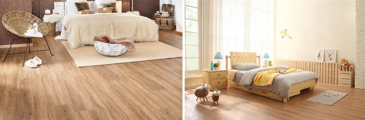 wood grain series LVT flooring
