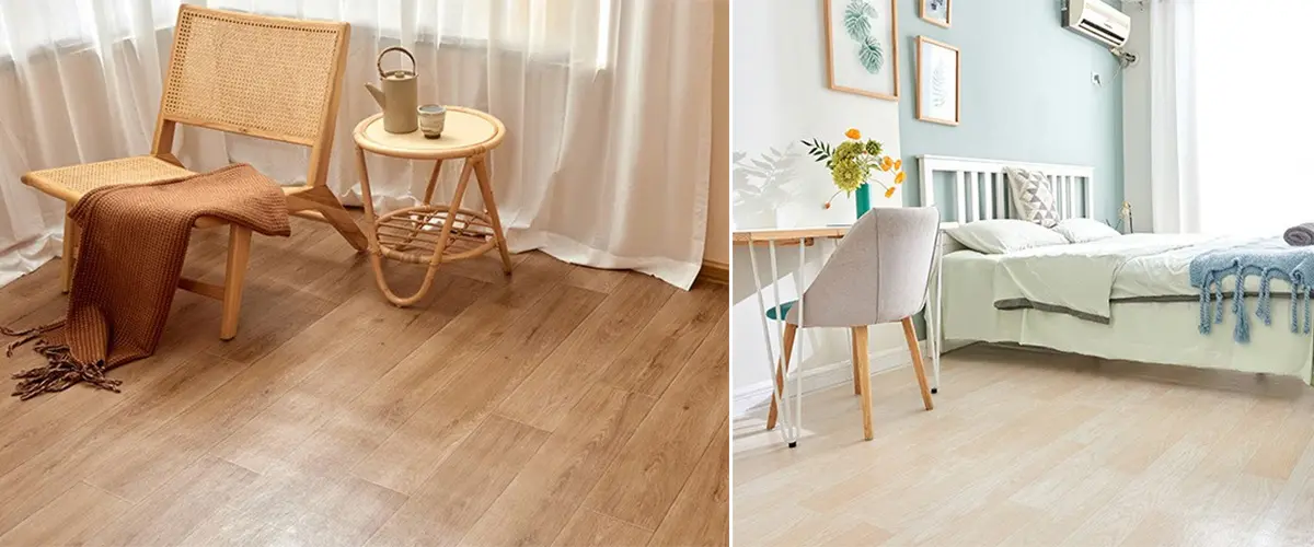 PVC flooring and floor leather are similar