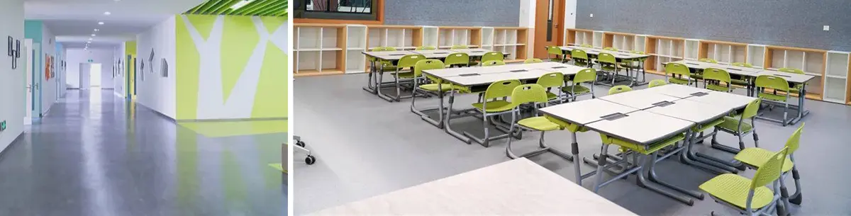 Floors of primary and secondary schools