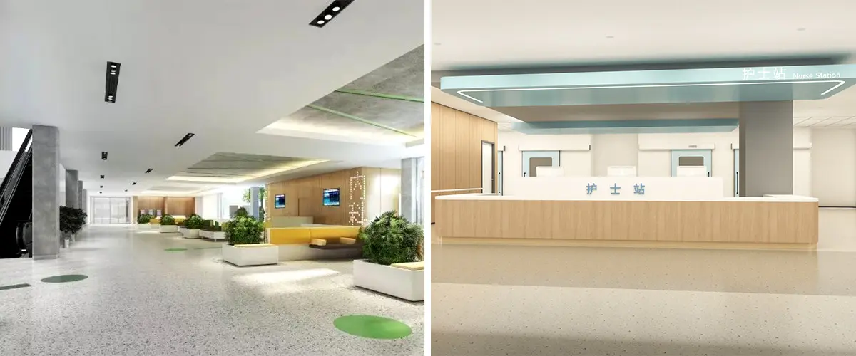 Corridor, registration area