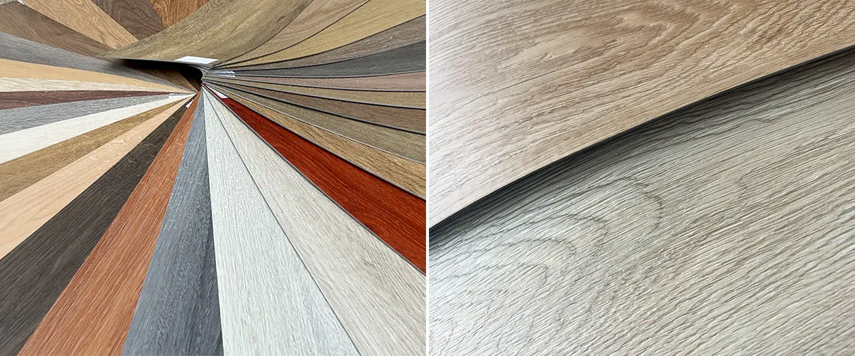 LVT wood grain flooring