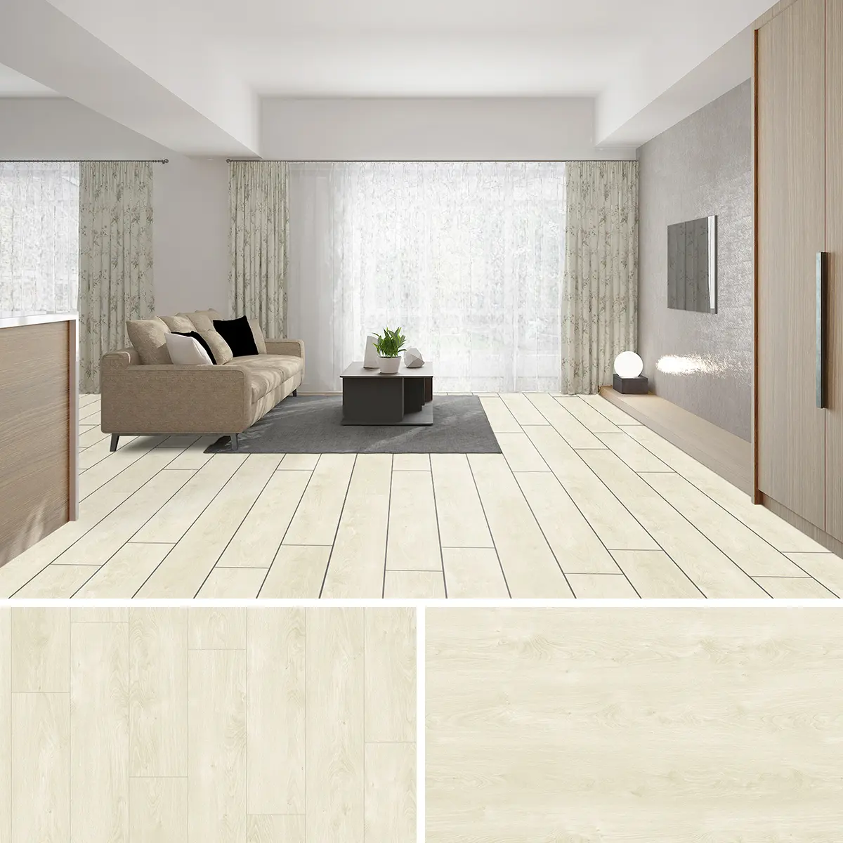 SPC environmentally friendly glue-free floor Application