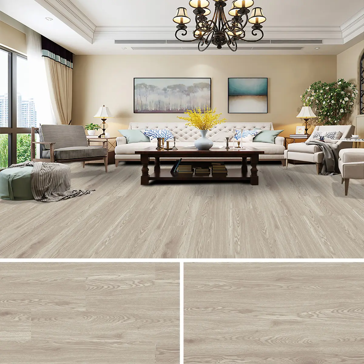 SPC Floor With Thickened Wear-resistant Layer Application