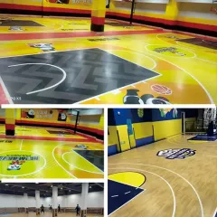 Indoor Basketball court Flooring Mat-Printable PVC Flooring