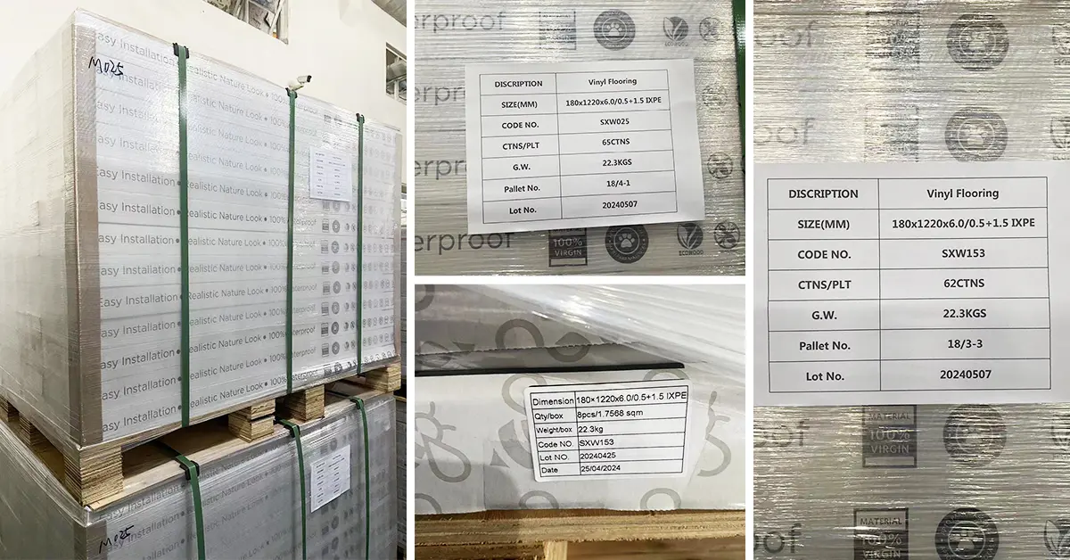 paletizar y etiquetar los productos