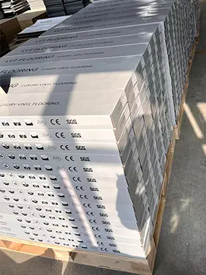 Información de embalaje del producto de piso LVT