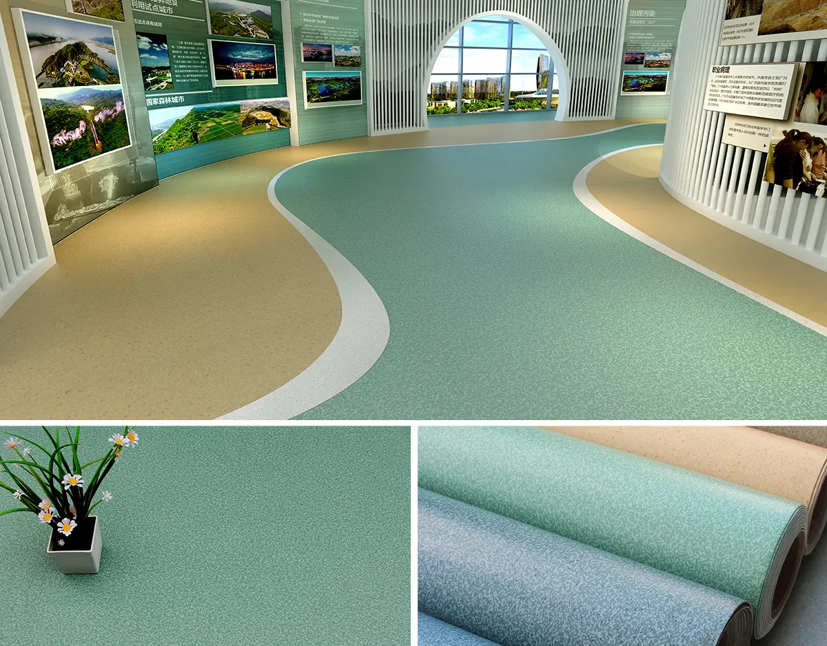 Commercial Vinyl Flooring Roll Application