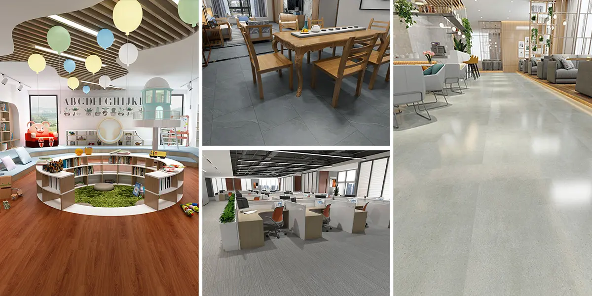 Vinyl Flooring Classification by surface visual effects